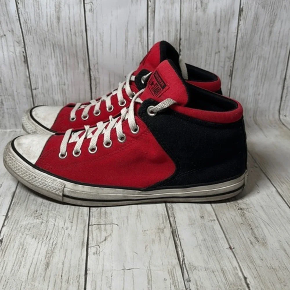 Converse Chuck Taylor All Star High Street Red Black Mens 10 169110F‎ Mid Top